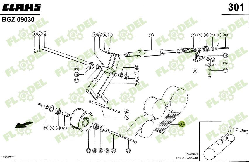 Curea combina CLAAS 5HB 667453 GATES