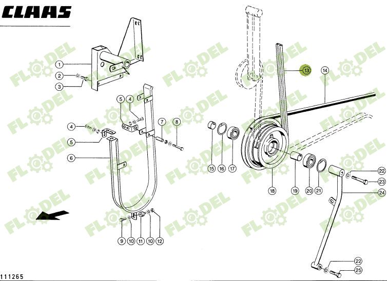 Curea combina CLAAS 2HB 667981 GATES