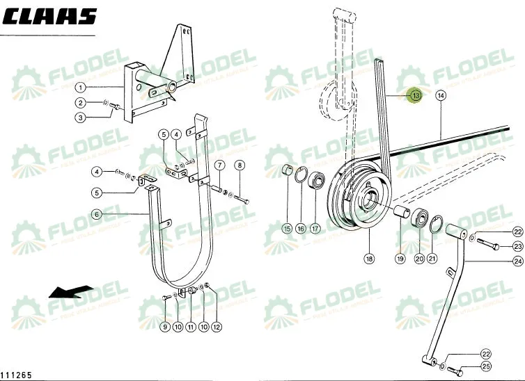Curea combina CLAAS 2HB 667981 GATES