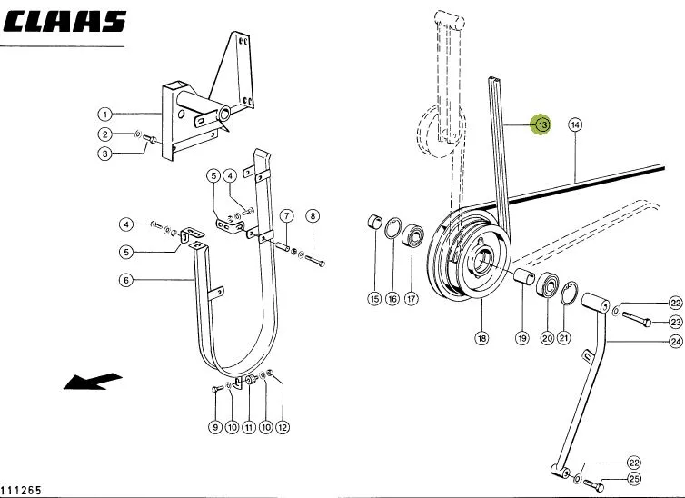 Curea combina CLAAS 2HB 667981 GATES