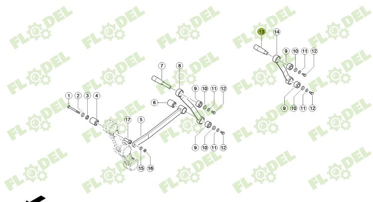 Bolt casa sitelor combina CLAAS 736025