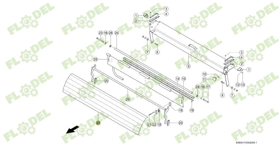 Tabla protectie CLAAS TUCANO 552859