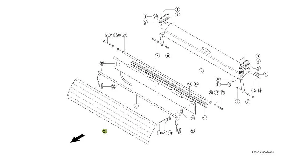 Tabla protectie CLAAS TUCANO 552859
