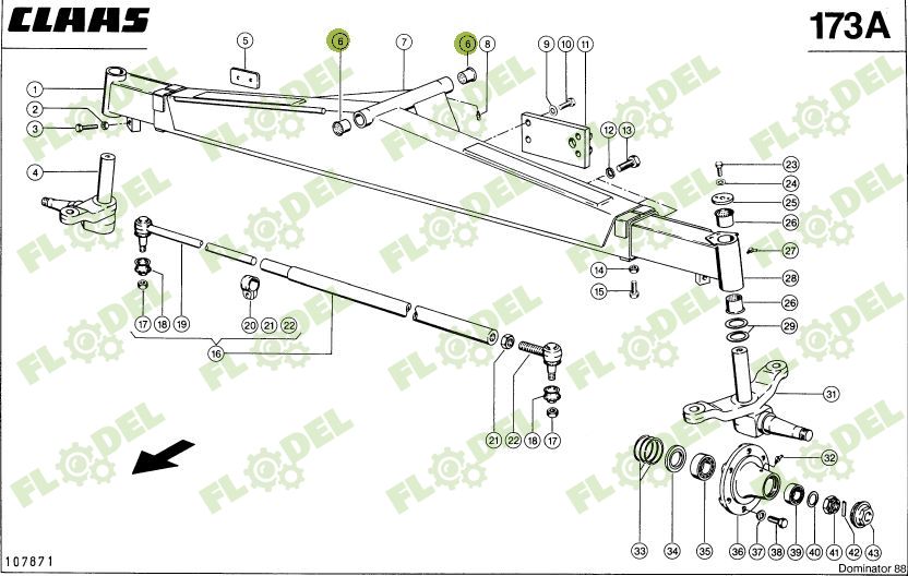 Bucsa cupru combina CLAAS 637771