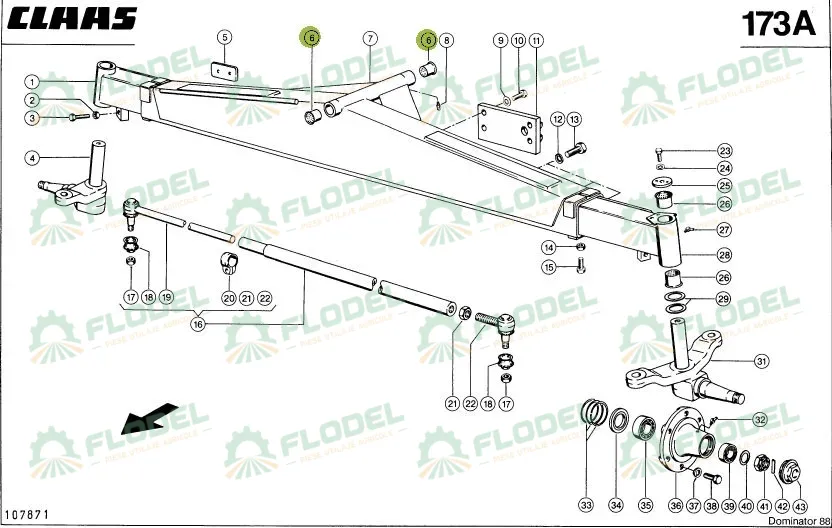 Bucsa cupru combina CLAAS 637771