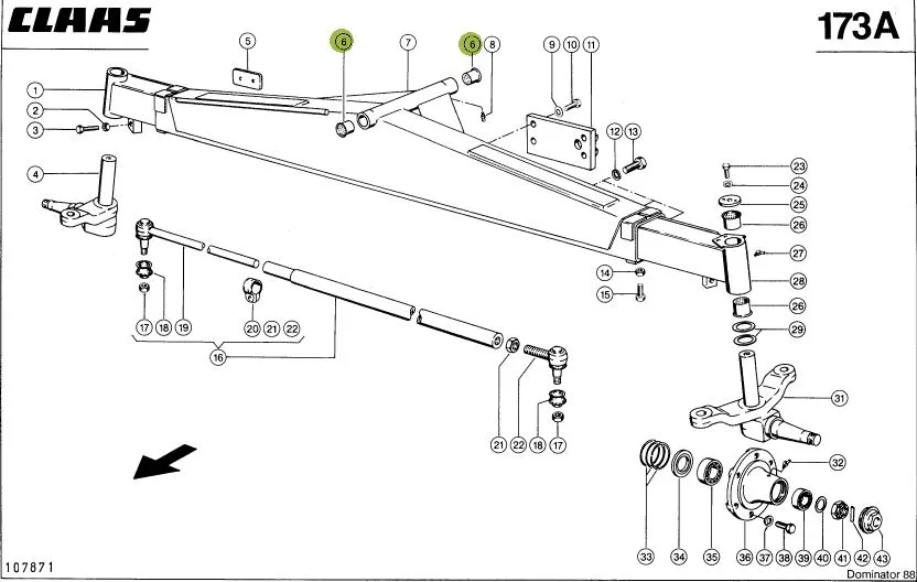 Bucsa cupru combina CLAAS 637771