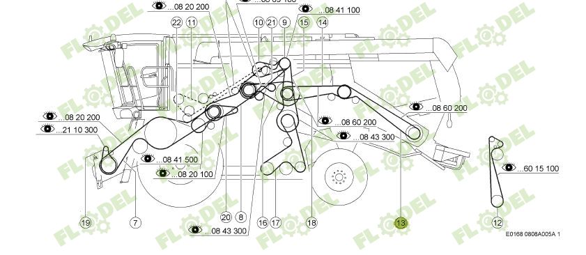 Curea combina CLAAS 2HB 670724 GATES