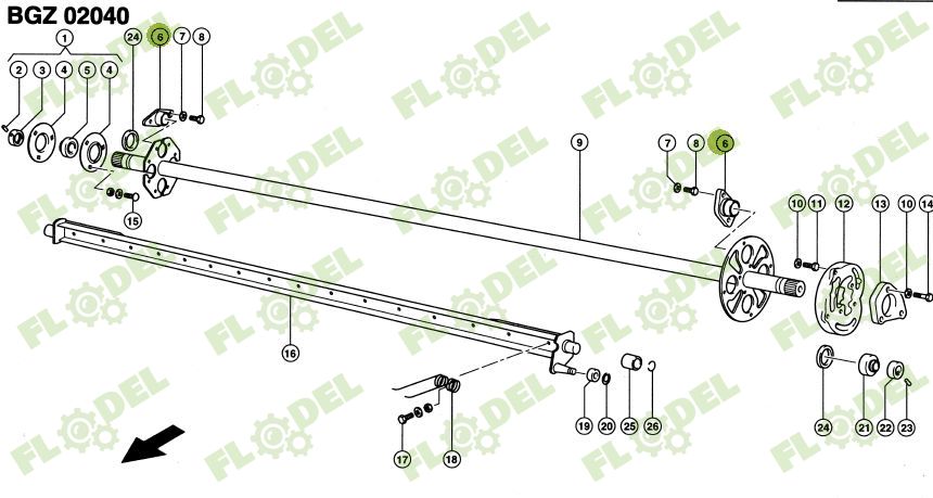 Bucsa pick up balotiera CLAAS 826115