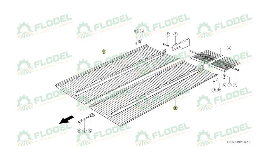 Plan inclinat  CLAAS  662248 STANDARD