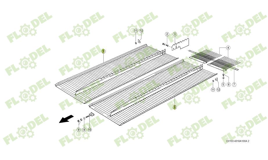 Plan inclinat  CLAAS  662248 STANDARD