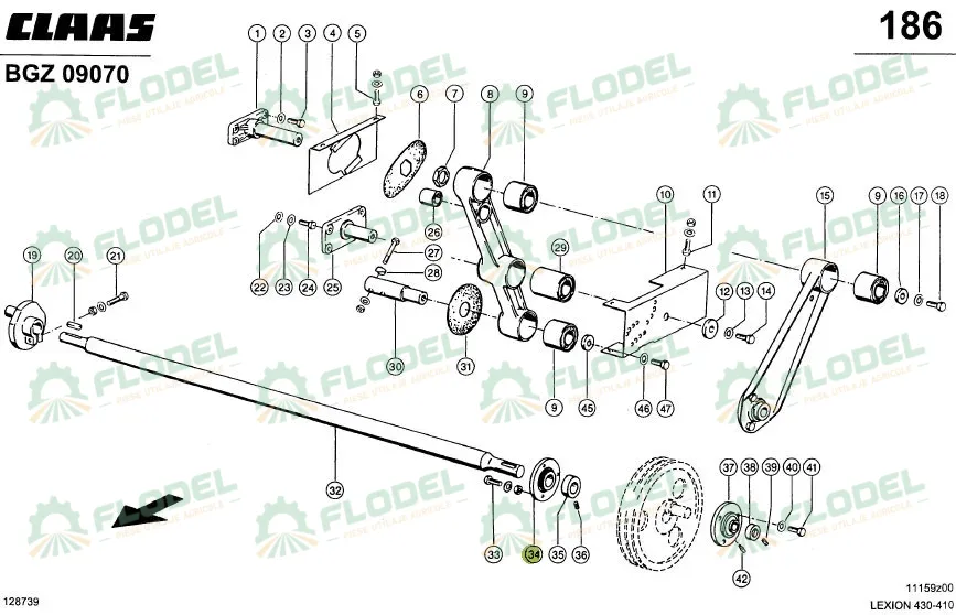 Lagar rulment CLAAS 603144 