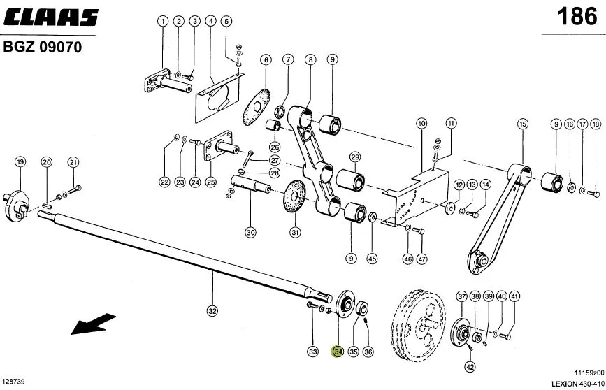 Lagar rulment CLAAS 603144 