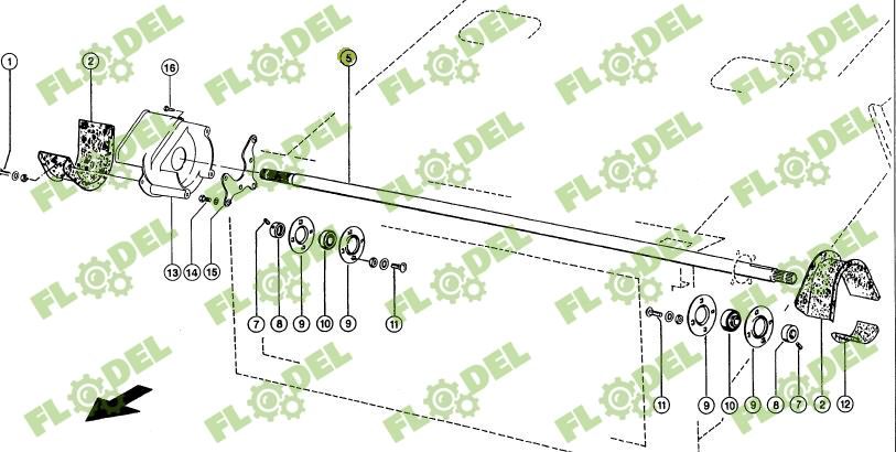 Ax antrenare gat combina CLAAS LEXION 630408 STANDARD