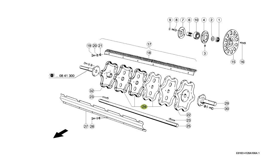 Stea batator combina CLAAS 600104