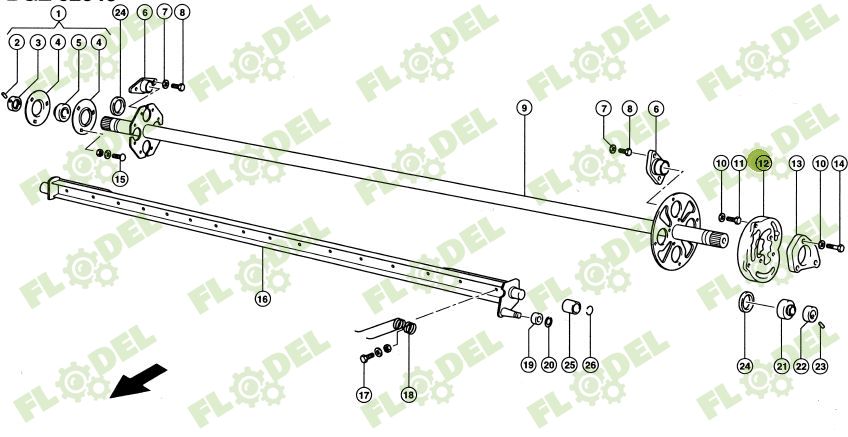 Cama pick up balotiera CLAAS 826104