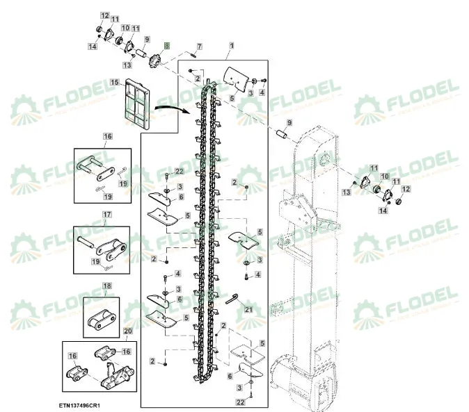 Pinion elevator JOHN DEERE Z8 H164796