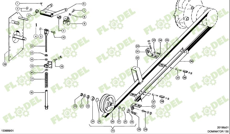Fulie intinzator CLAAS 724133