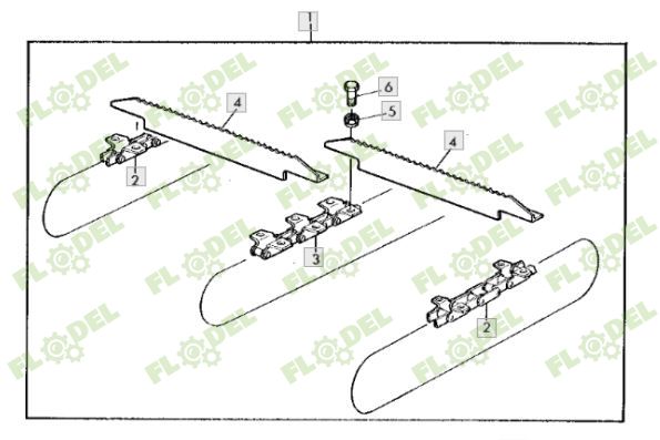 Lant lateral transportor JOHN DEERE AZ34242 DONGHUA