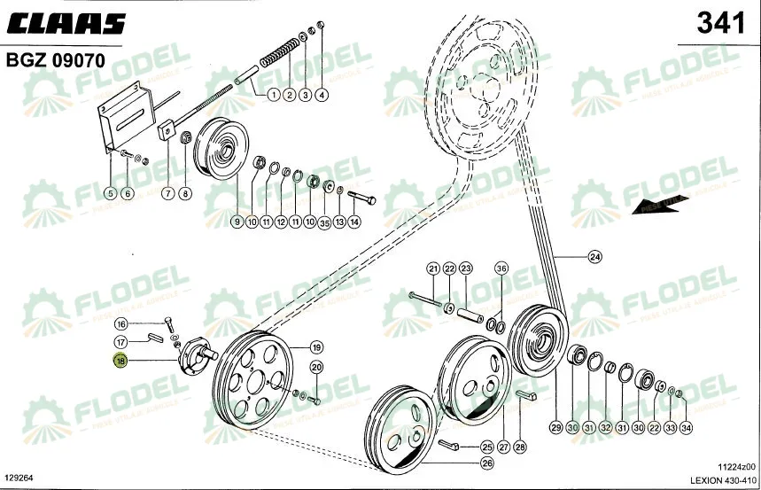 Excentric CLAAS LEXION 751858 STANGA