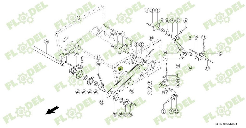 Biela balansor casa sitelor combina CLAAS  725020