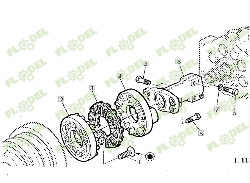 Cuplaj pompa hidraulica JOHN DEERE L34573