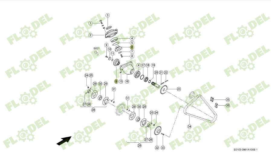 Pinion grup incarcare CLAAS Z16 555542