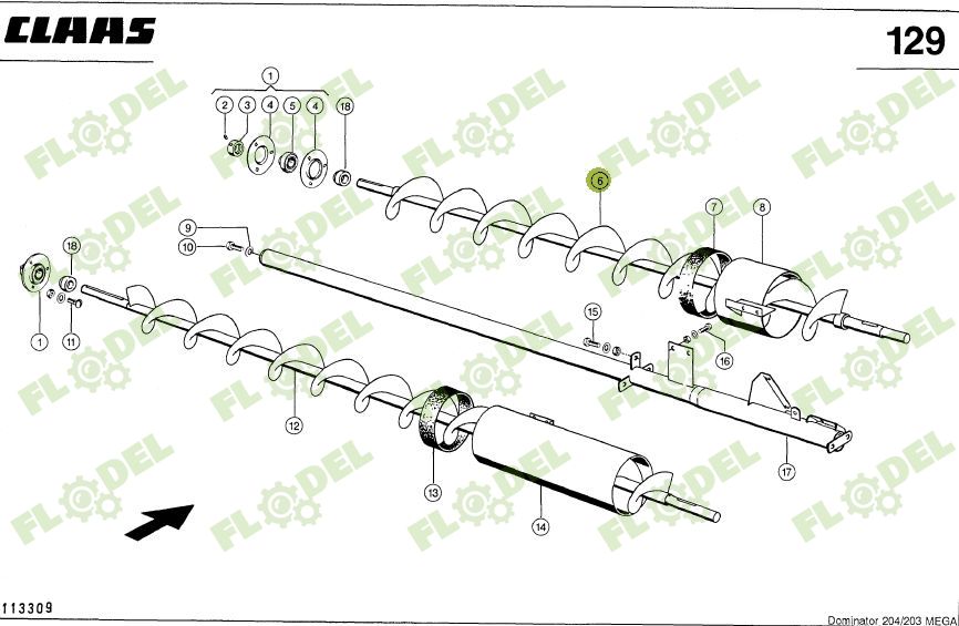 Melc pentru boabe CLAAS 663500