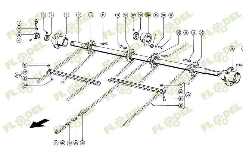 Lagar cu rulment CLAAS 630357