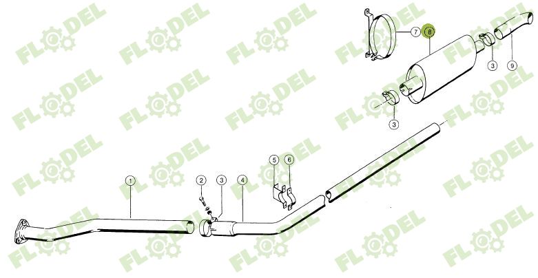 Toba de esapament CLAAS 671910
