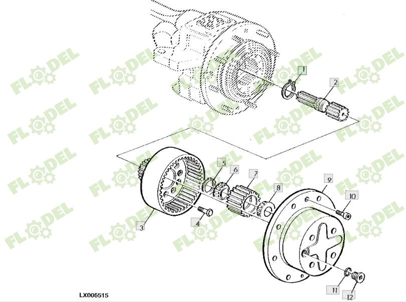 Rulment pinion satelit FAG AL117021