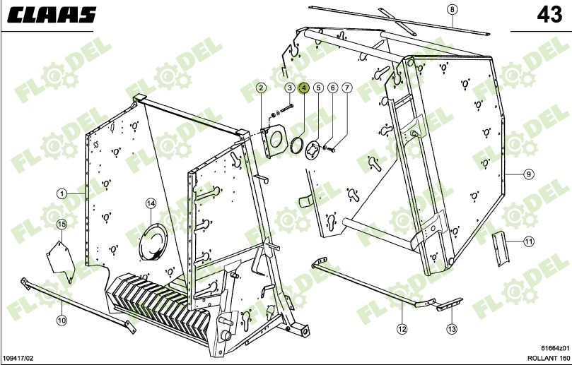 Saiba elastica CLAAS 0008182501 Original CLAAS