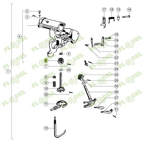 Pinion suveica balotiera CLAAS 000006