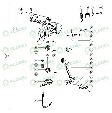 Pinion suveica balotiera CLAAS 000006