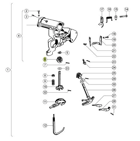 Pinion suveica balotiera CLAAS 000006