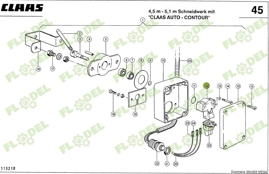 Senzor de pozitie CLAAS 0110210