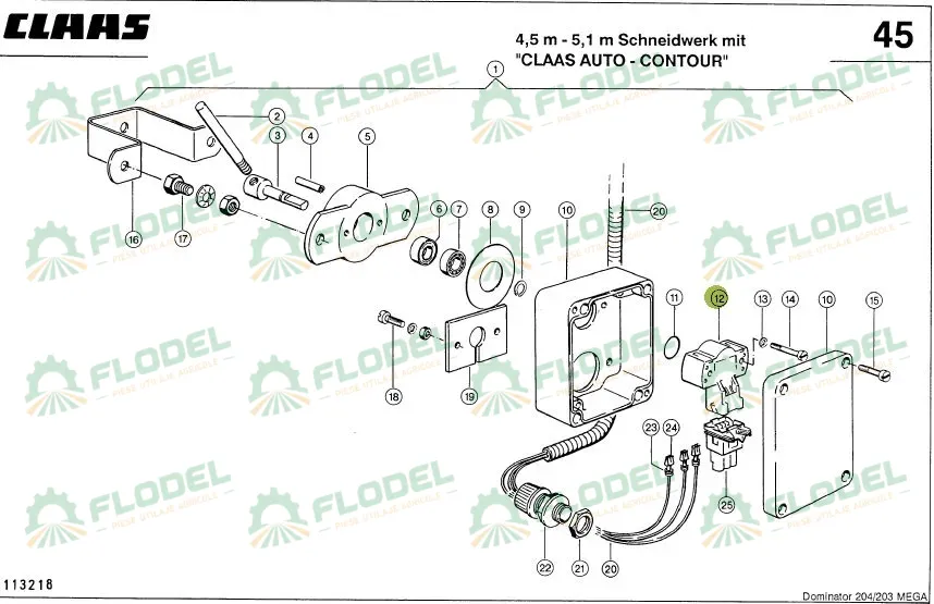 Senzor de pozitie CLAAS 0110210
