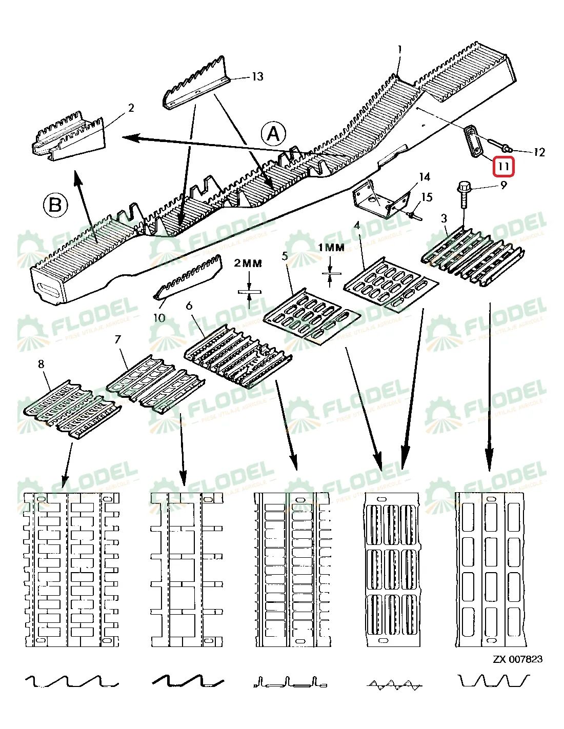 Distantier cai JOHN DEERE Z62375