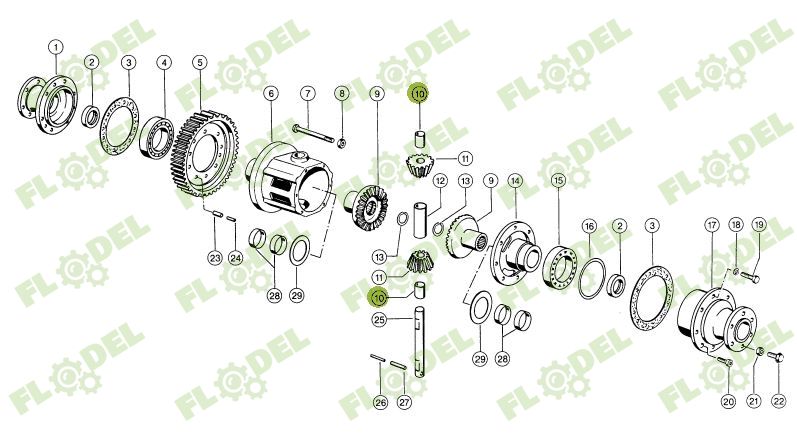 Bucsa diferential CLAAS 587142 Original CLAAS 