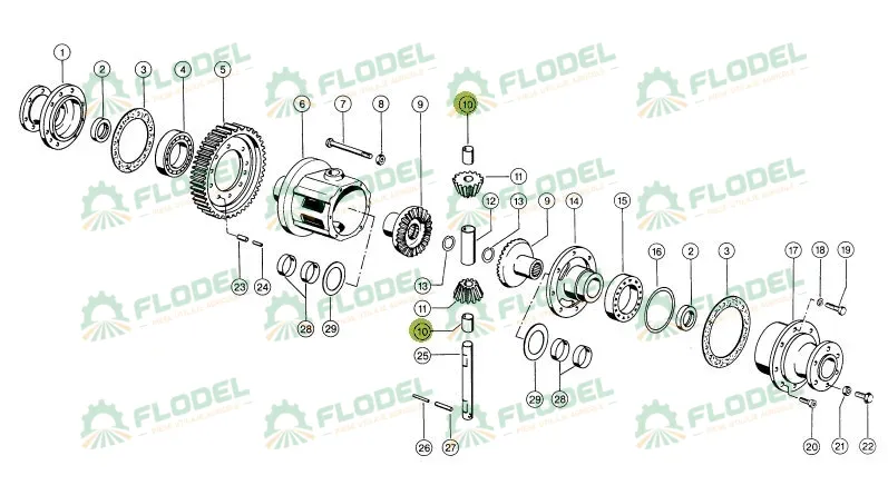 Bucsa diferential CLAAS 587142 Original CLAAS 