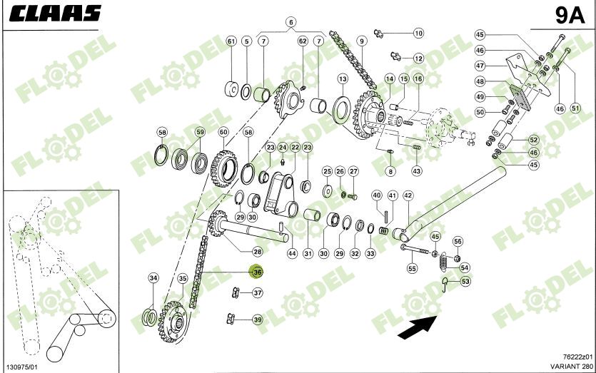 Lant balotiera CLAAS 842796