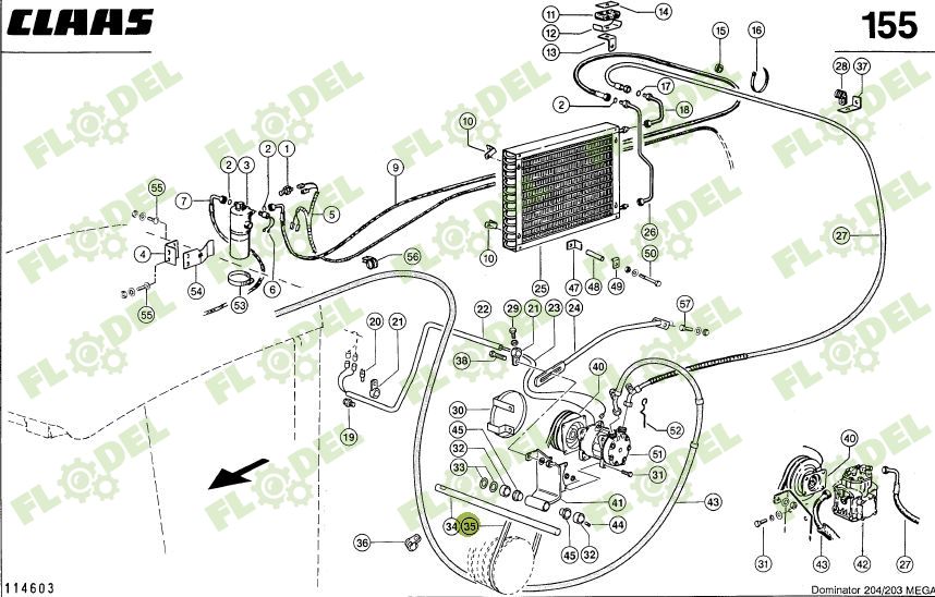 Curea compresor clima CLAAS 621903 GATES