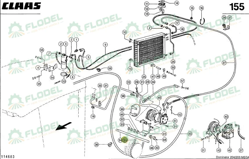 Curea compresor clima CLAAS 621903 GATES
