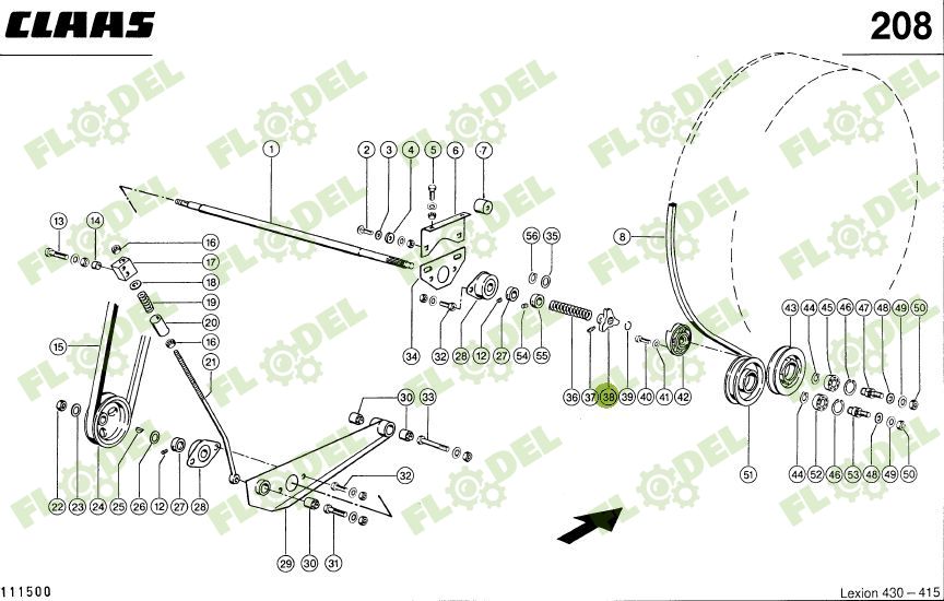 Cuplaj radiator CLAAS LEXION 174938