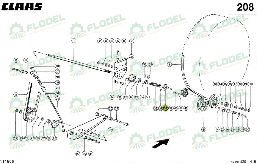 Cuplaj radiator CLAAS LEXION 174938