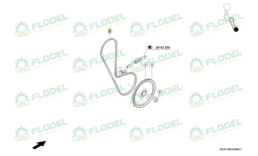 Curea combina CLAAS LEXION 660566 GATES