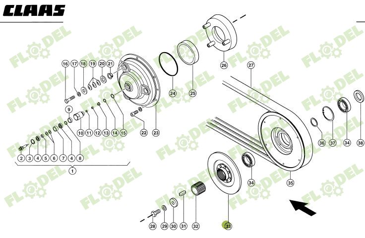 Disc ambreiaj combina CLAAS LEXION 628875 SACHS