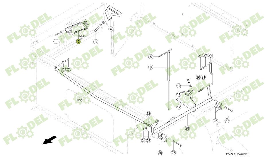 Motor buncar CLAAS 0000118232 Original CLAAS