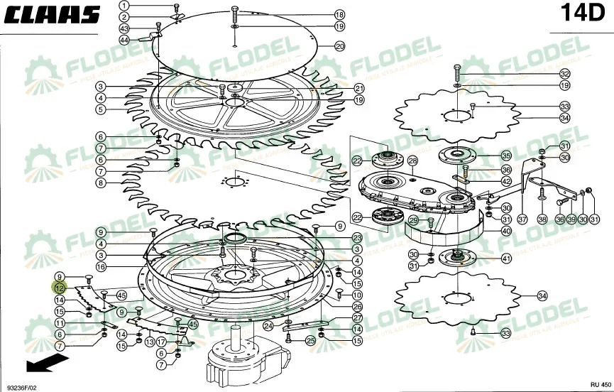 Cutit porumb CLAAS JAGUAR 996313  - DREAPTA