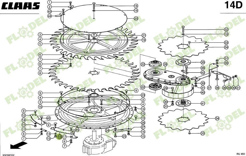 Cutit porumb CLAAS JAGUAR 996312 - DREAPTA 
