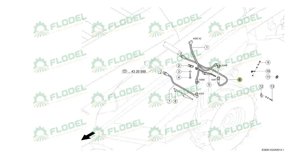 Cablu reglare sita combina CLAAS 016251
